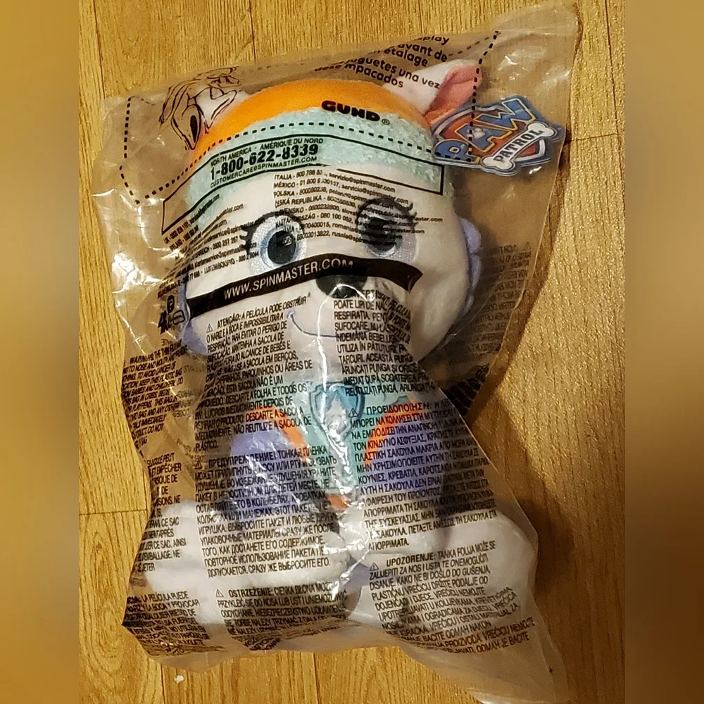 New GUND Paw Patrol Everest Tot Teddy Bear Stuffed Animal Plushie NWT - Picture 11 of 12